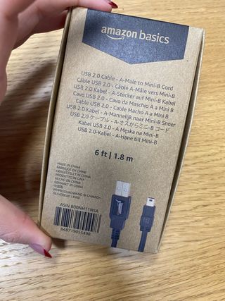 Cable Mini USB 2.0 Amazon Basics 1.8m