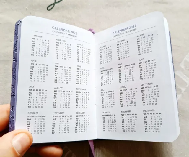 Agenda 2026 copertina rigida 11,5x8 cm