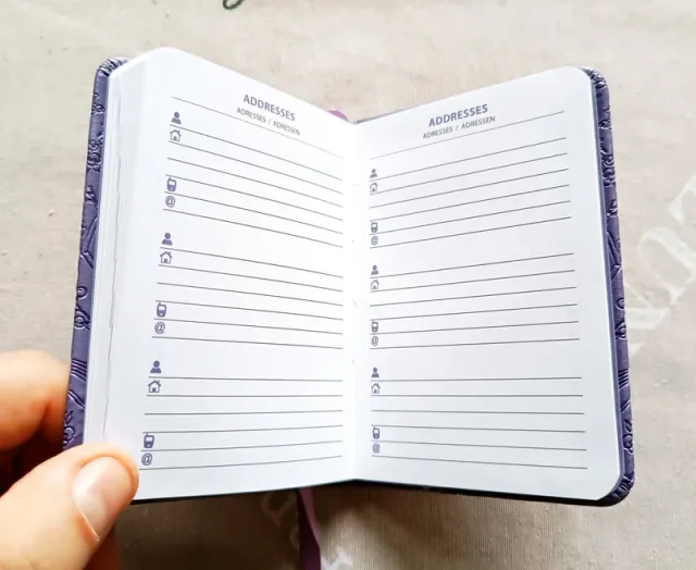 Agenda 2026 copertina rigida 11,5x8 cm