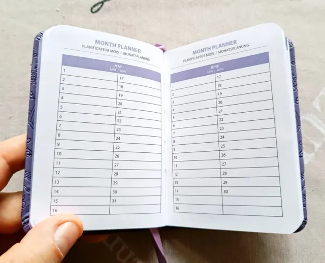 Agenda 2026 copertina rigida 11,5x8 cm