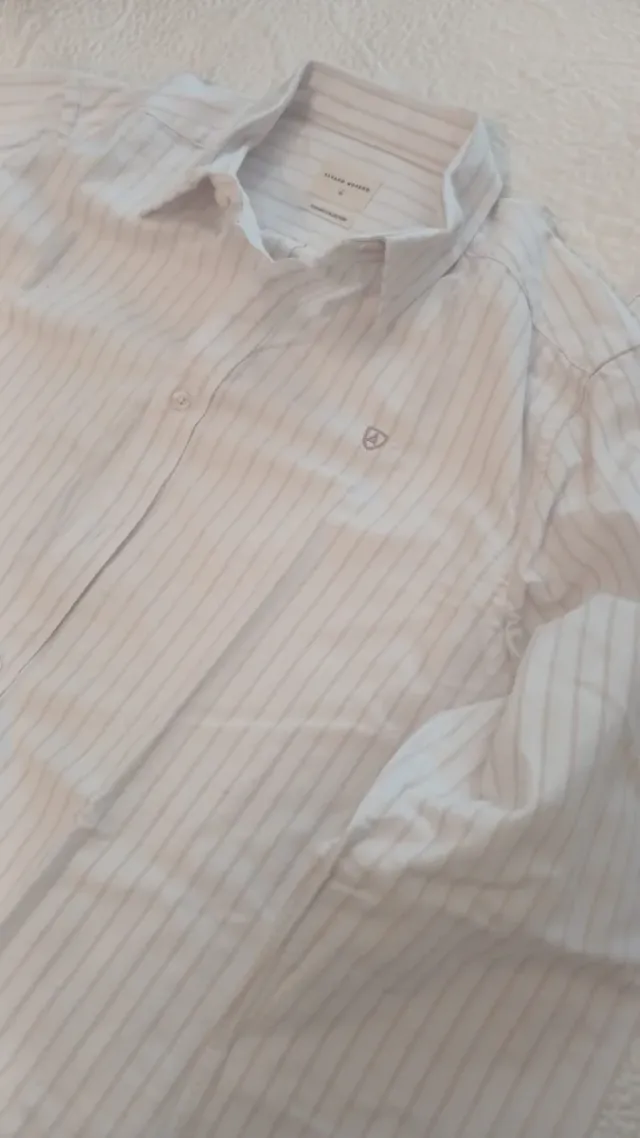 Camisa Álvaro Moreno Rayas Beige Talla M