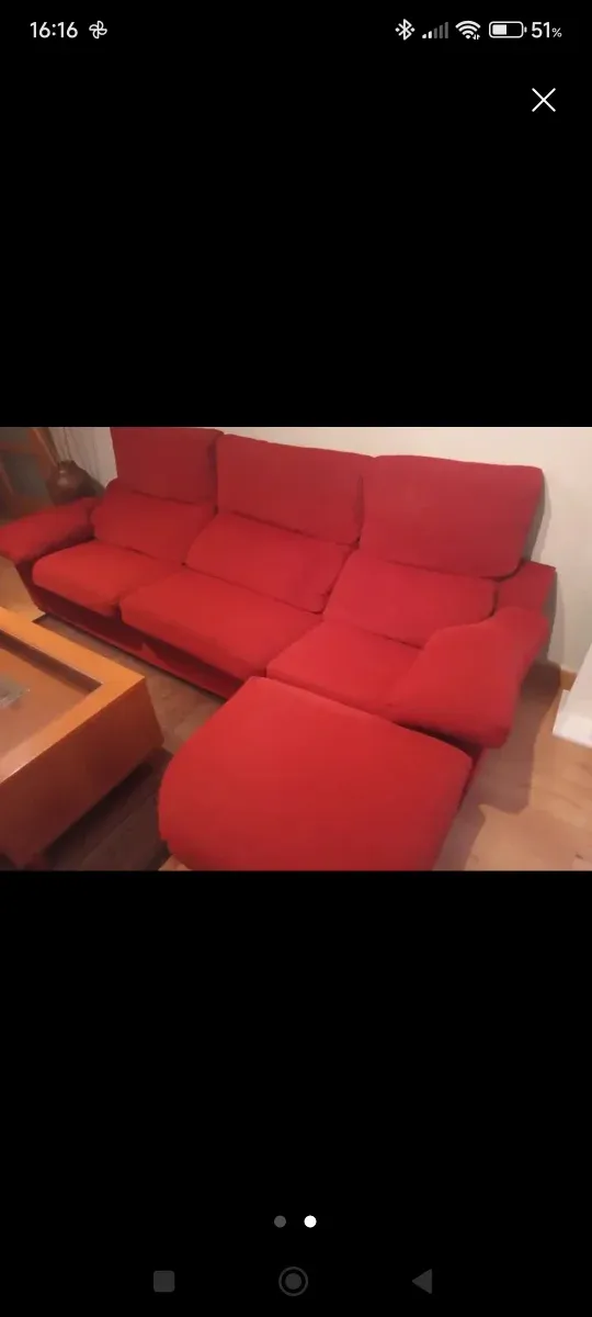 Sofá 3 plazas + chaiselongue