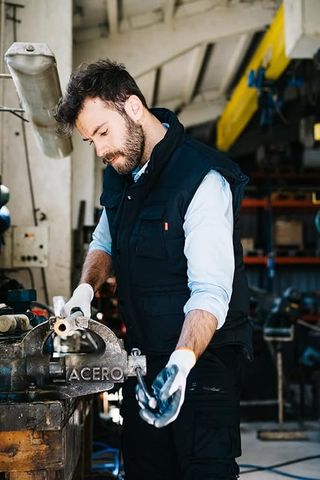 Chaleco acolchado multibolsillos Velilla azul