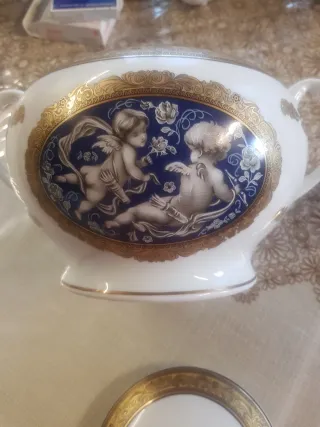 Zuppiera Limoges Porcellana Oro