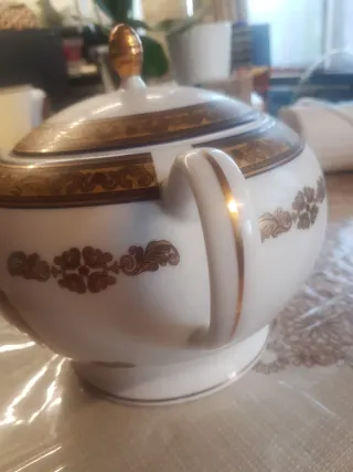 Zuppiera Limoges Porcellana Oro