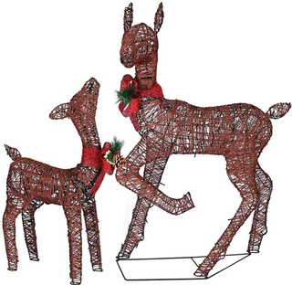 Famiglia Set 3 Renne XXL Luminose di Natale 600 LE