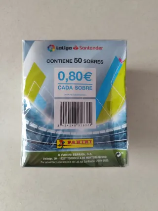 CAJA SIN ABRIR LIGA ESTE 19/20 PANINI. DIFÍCIL.