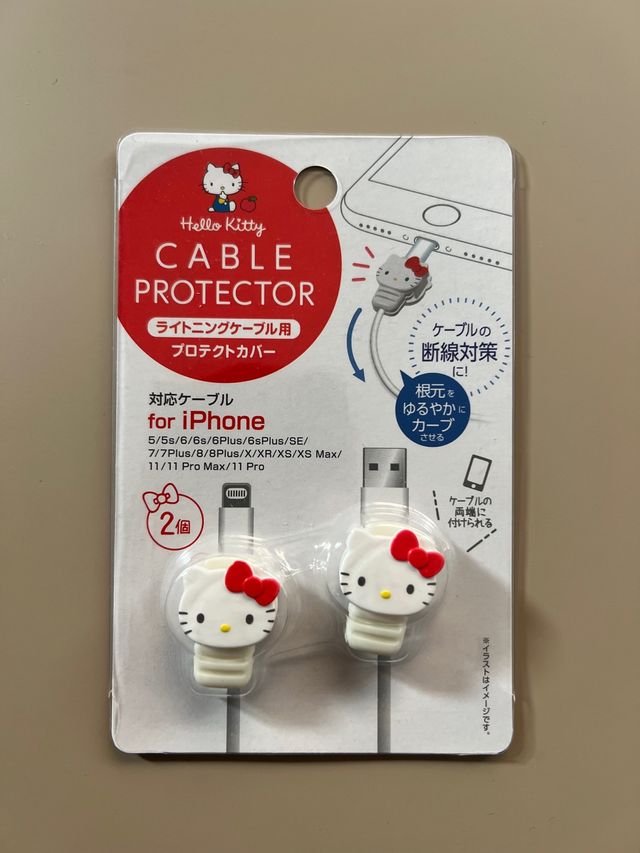 Protectores Cable iPhone Hello Kitty (2 unidades)
