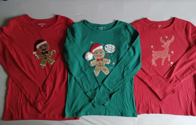 3 Camisetas Navidad Talla 11