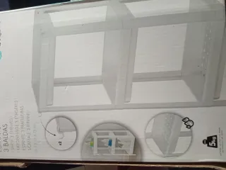 Estantería 3 baldas 35,5x23x75cm