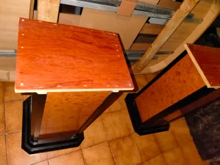 Mesa de comedor grande de madera