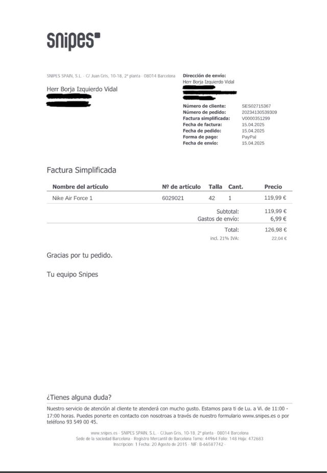 Zapatillas Nike Air Force 1 Blancas