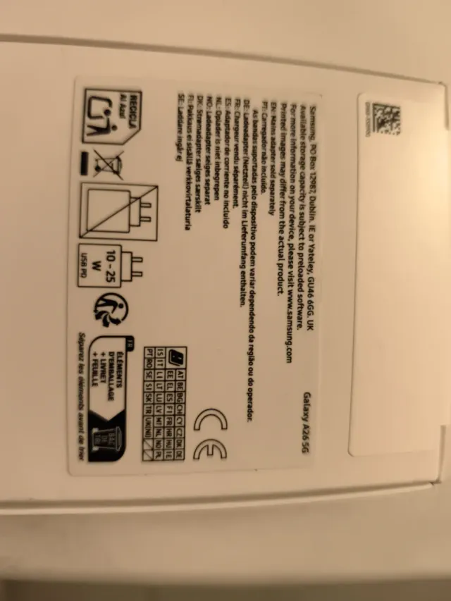 Samsung Galaxy A26 5G Negro