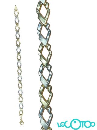 PULSERA ORO 18K BLANCO Y AMARILLO