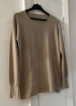 Jersey Camel con Bolsillos