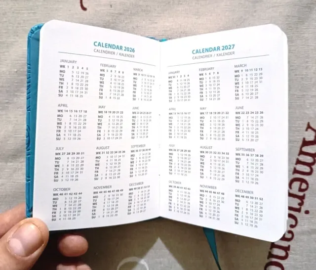 Agenda 2026 copertina rigida - 11,5x8 cm