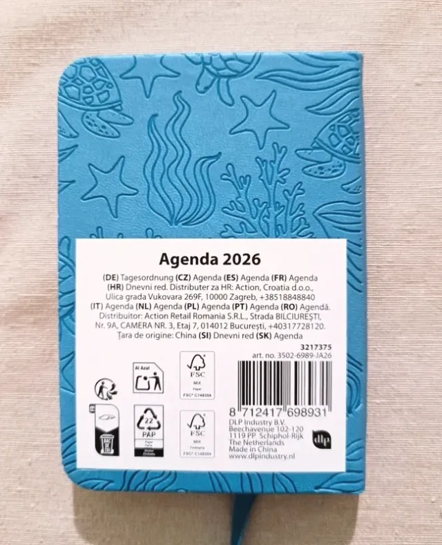 Agenda 2026 copertina rigida - 11,5x8 cm