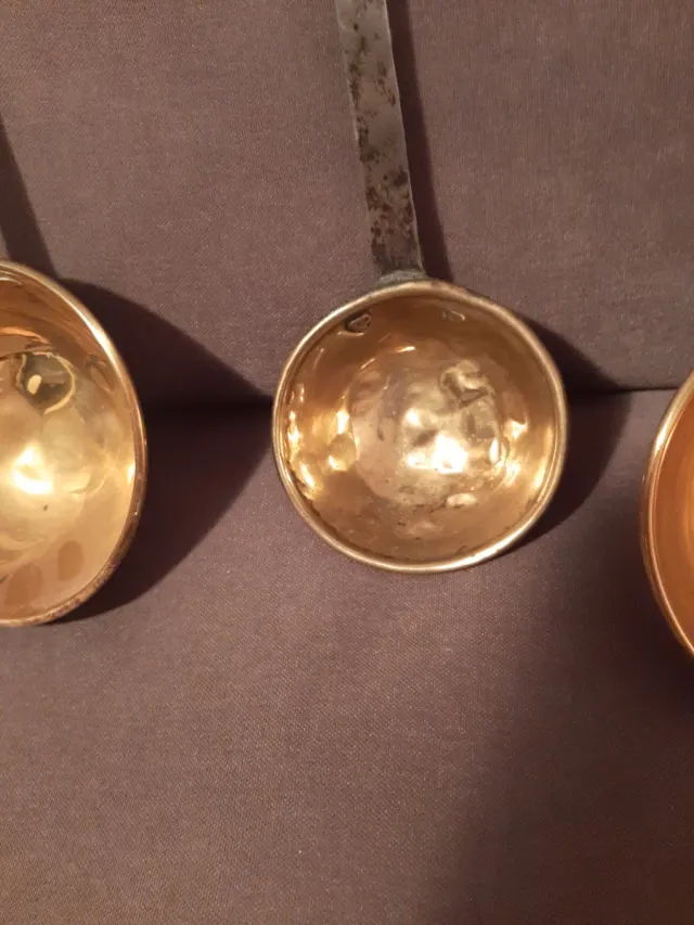 4 Cazos Antiguos de Cobre y Hierro