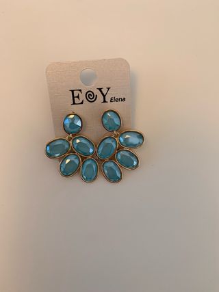 Pendientes EOY Elena Azul y Dorado
