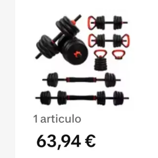 Set de discos para pesas – 19 kg en total