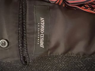 Cappotto elegante lana uomo nero tg 52