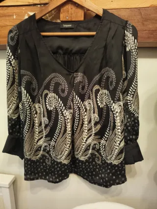 Blusa Sinequanone Estampada Manga Larga