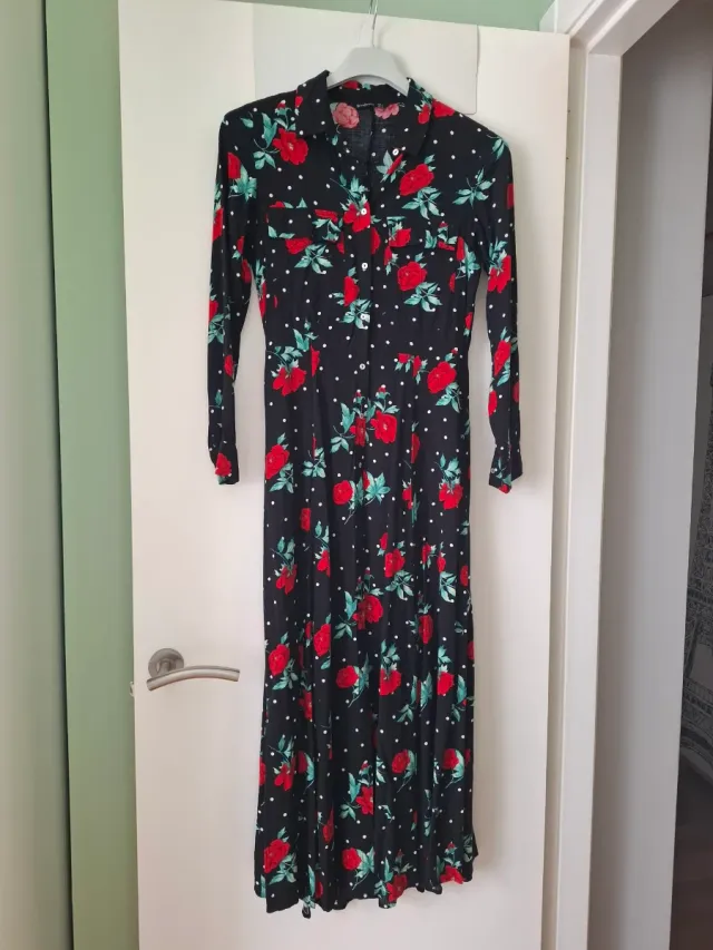 Vestido largo Stradivarius