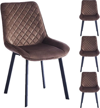 Set 4 Sedie per Sala da Pranzo, Casa, Ufficio, Sog