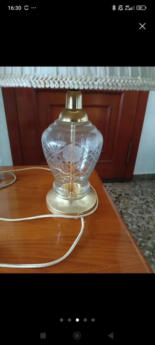 Juego de 2 lámparas de mesa clásicas