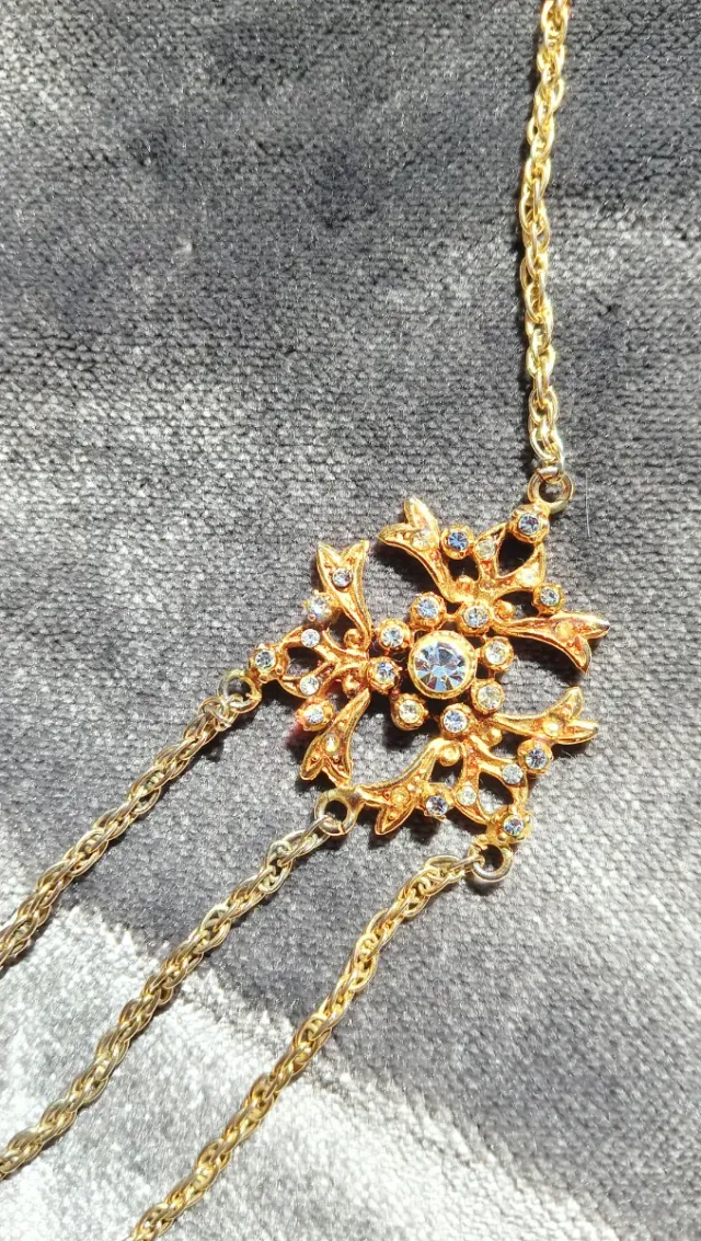 Aderezo Fallera, Huertana, Danza, color Oro viejo