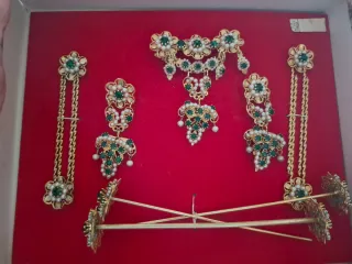 Aderezo fallero oro y verde