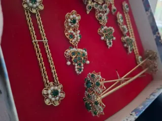 Aderezo fallero oro y verde