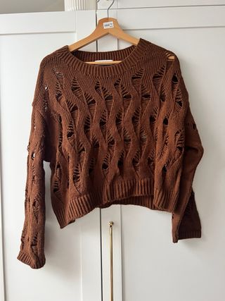 Jersey Pull&Bear marrón talla L