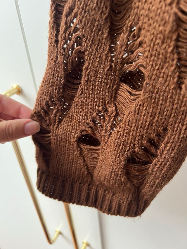 Jersey Pull&Bear marrón talla L