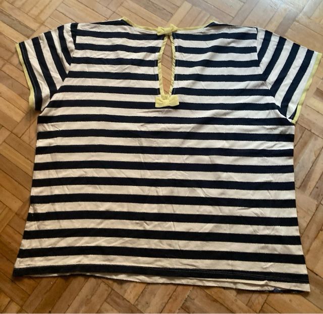 Camiseta Verano Mujer Rayas Flores