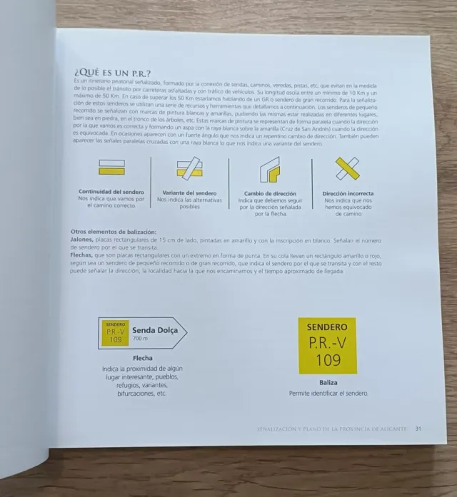 SENDEROS A PIE, Guia Provincia de Alicante
