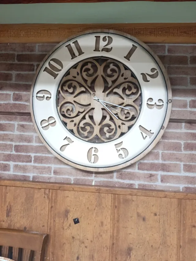 Reloj de Salón/Entrada Madera y Metal