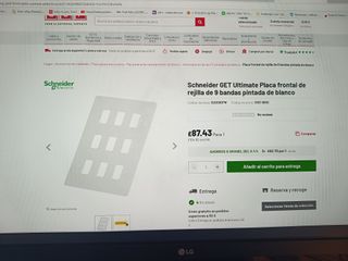 Placa frontal Schneider 9 bandas