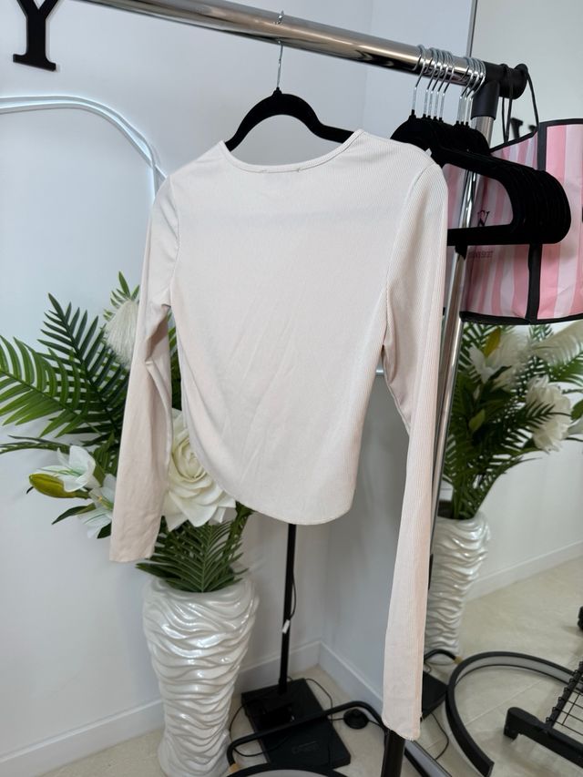 SHEIN Top Beige Cremallera S/36/8