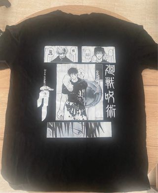 Camiseta Negra Jujutsu Kaisen Manga