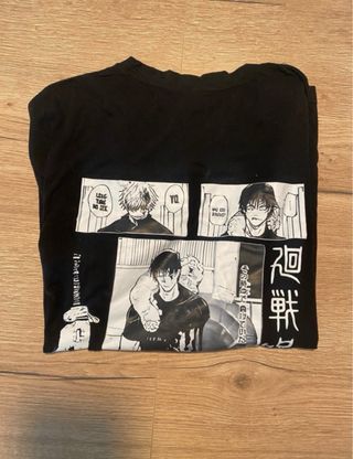 Camiseta Negra Jujutsu Kaisen Manga