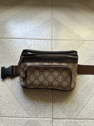 Riñonera Gucci GG Beige y Marrón