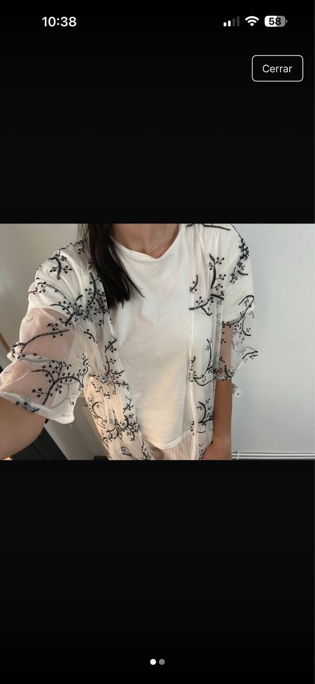 Lote cárdigan blanco y negro