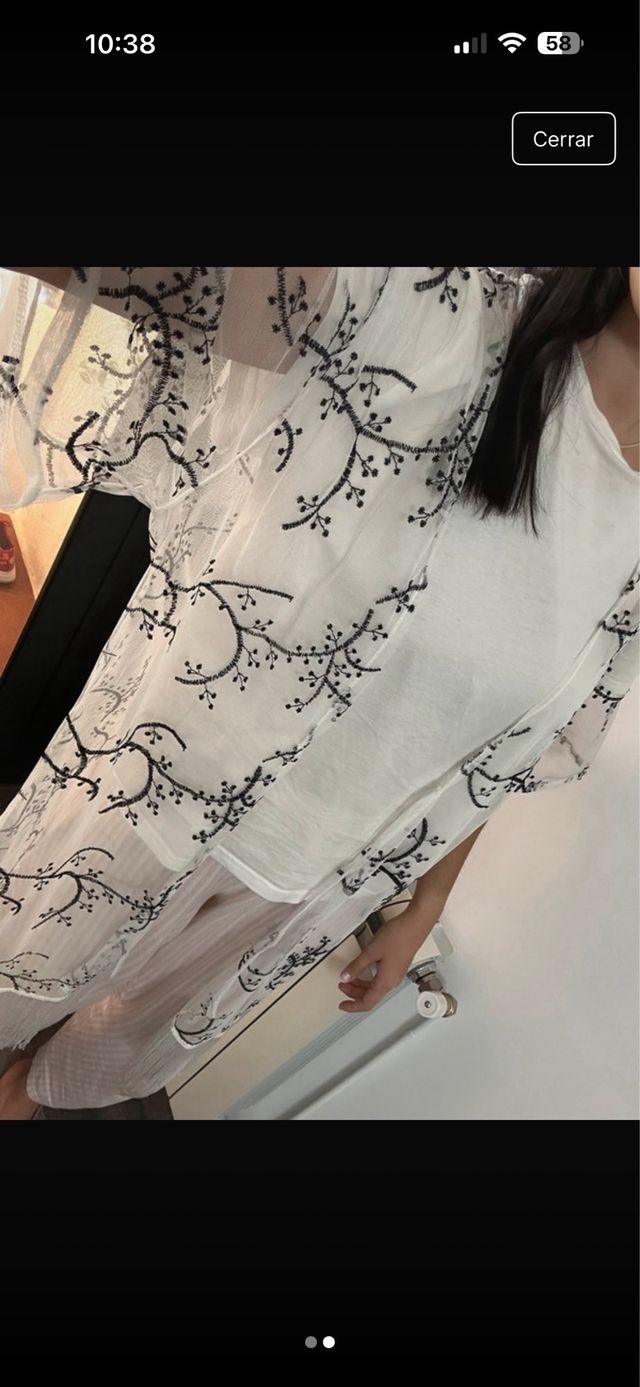 Lote cárdigan blanco y negro