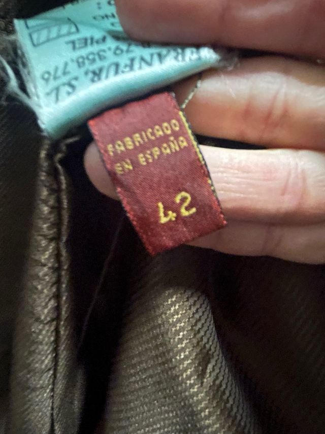 Abrigo Piel Vuelta Mujer Cuello Pelo Marrón