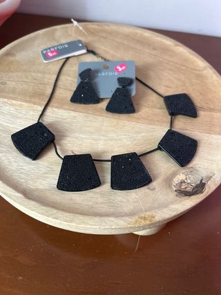 Conjunto gargantilla y pendientes fiesta