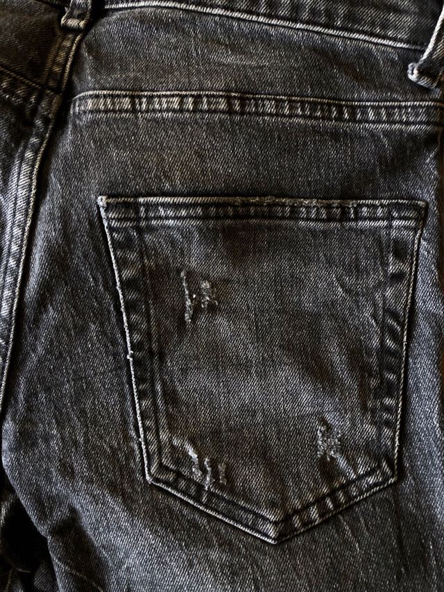 Jeans Zara Uomo Nero Ripped