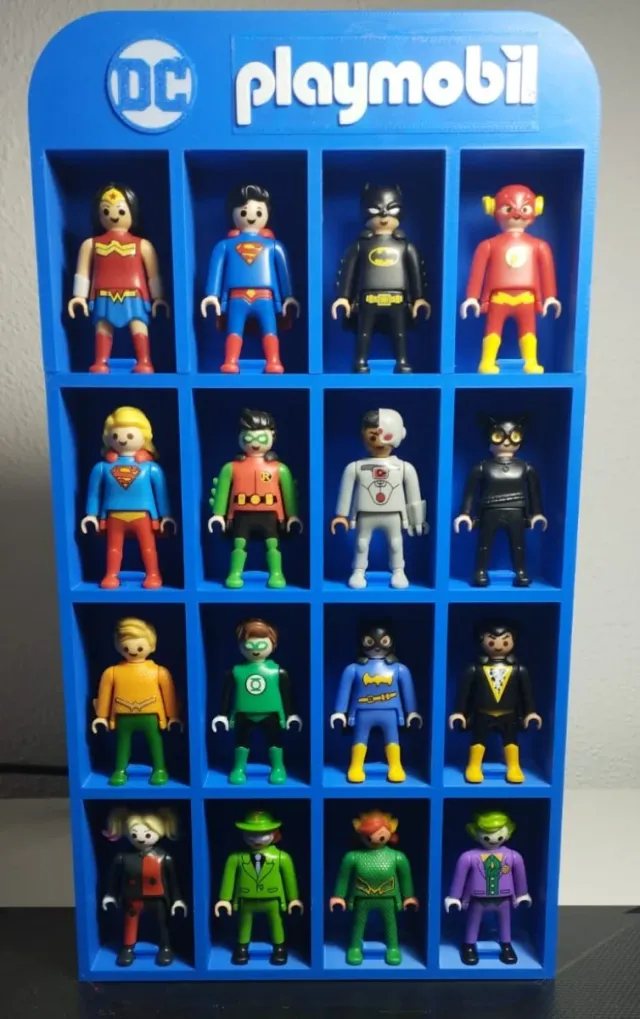 Scaffale espositivo Playmobil DC Comics per bambini