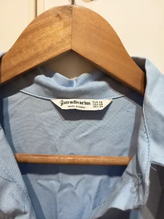 Vestido camisero azul