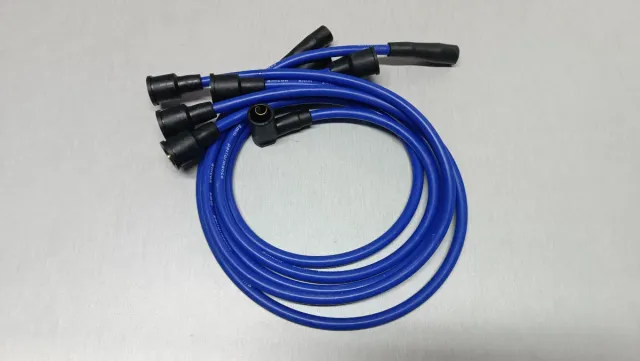 Juego Cables Bujías Ford  Clásico ( Color Azul)